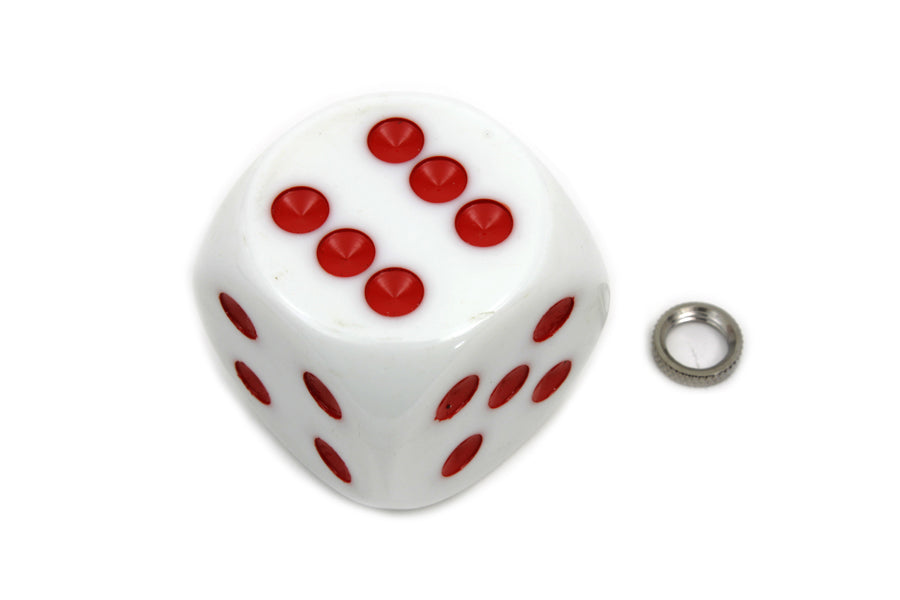 White Dice Shifter Knob Chopper Warehouse