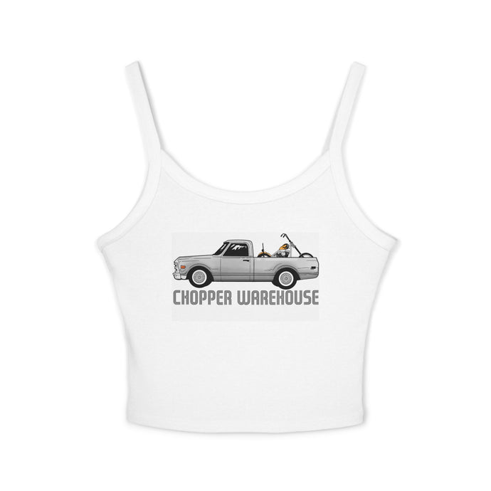 Load' er Up White Spaghetti Strap Tank Top