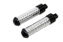 Chrome Cross Hatch Footpeg Set