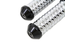 Chrome Cross Hatch Footpeg Set