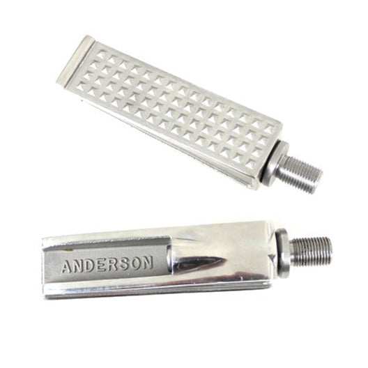 Stainless Anderson Chopper Footpeg Set