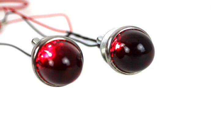 Gum Drop Glass LED License Plate Light Set