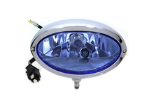 Oval Blue Lens Headlight