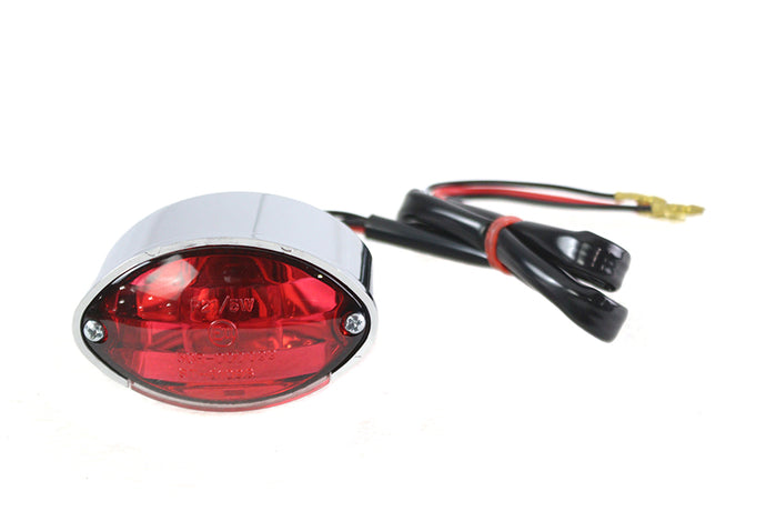 Chrome Micro Cateye Tail Light