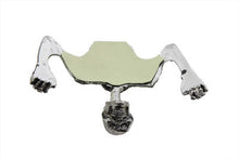 7" Chrome Skull Headlamp Visor Ornament