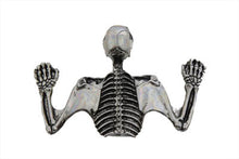7" Chrome Skull Headlamp Visor Ornament