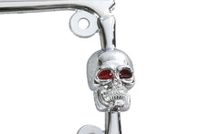 Red Eyed Chrome Skull License plate frame