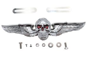 Winged Skull License Plate Ornament