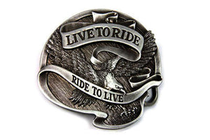 Live to Ride Belt Buckle