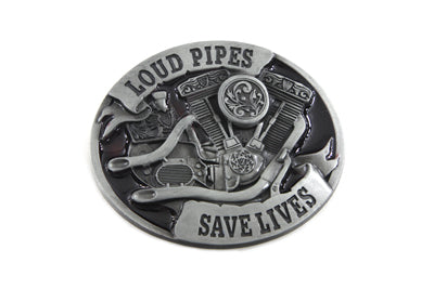 Loud Pipes Save Lives Belt Buckle