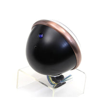 5 ¾" Round Black & Copper Headlight