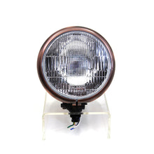5 ¾" Round Black & Copper Headlight