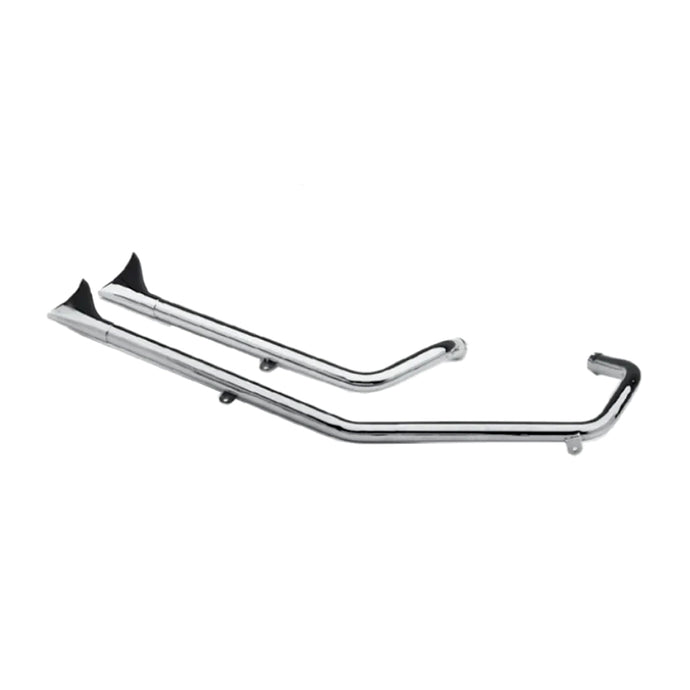 Harley Ironhead Upsweep Exhaust Pipes - 1957-85 Rigid Sportster - Fishtail